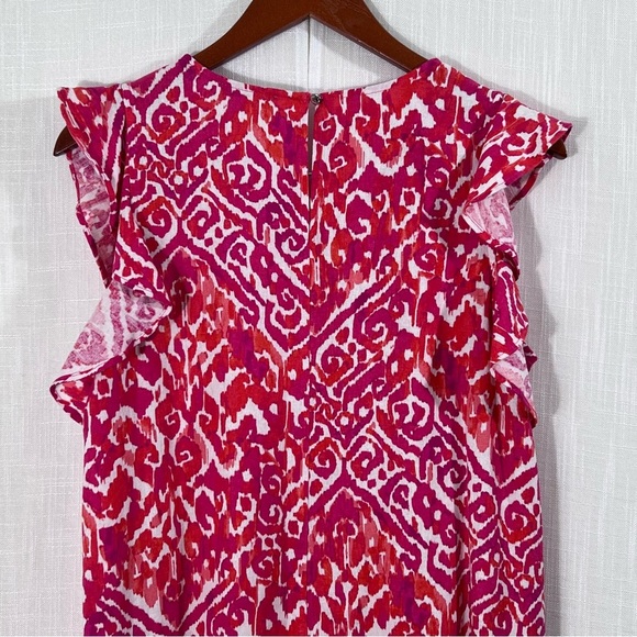 Tommy Hilfiger Ruffle Hem Mini Shift Dress Size 10 - Picture 12 of 16